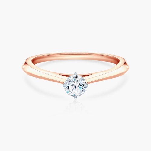 Pierścionek zaręczynowy The Light: dwukolorowe złoto, diament